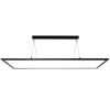 3422 LED-hængelampe, kantet, Dip-Switch, sort