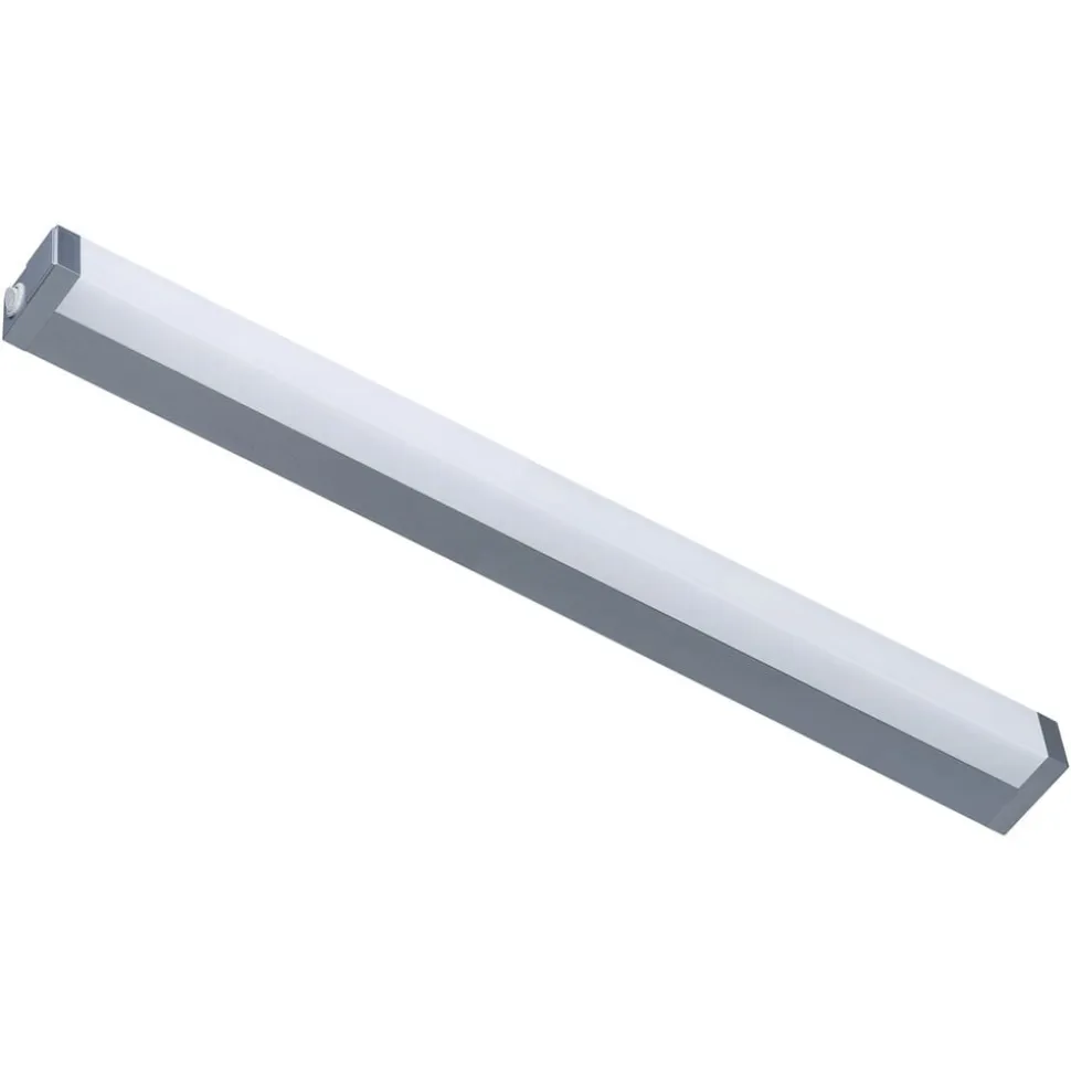 512 LED-spejllampe, 4.000 K, 88 cm, sølv