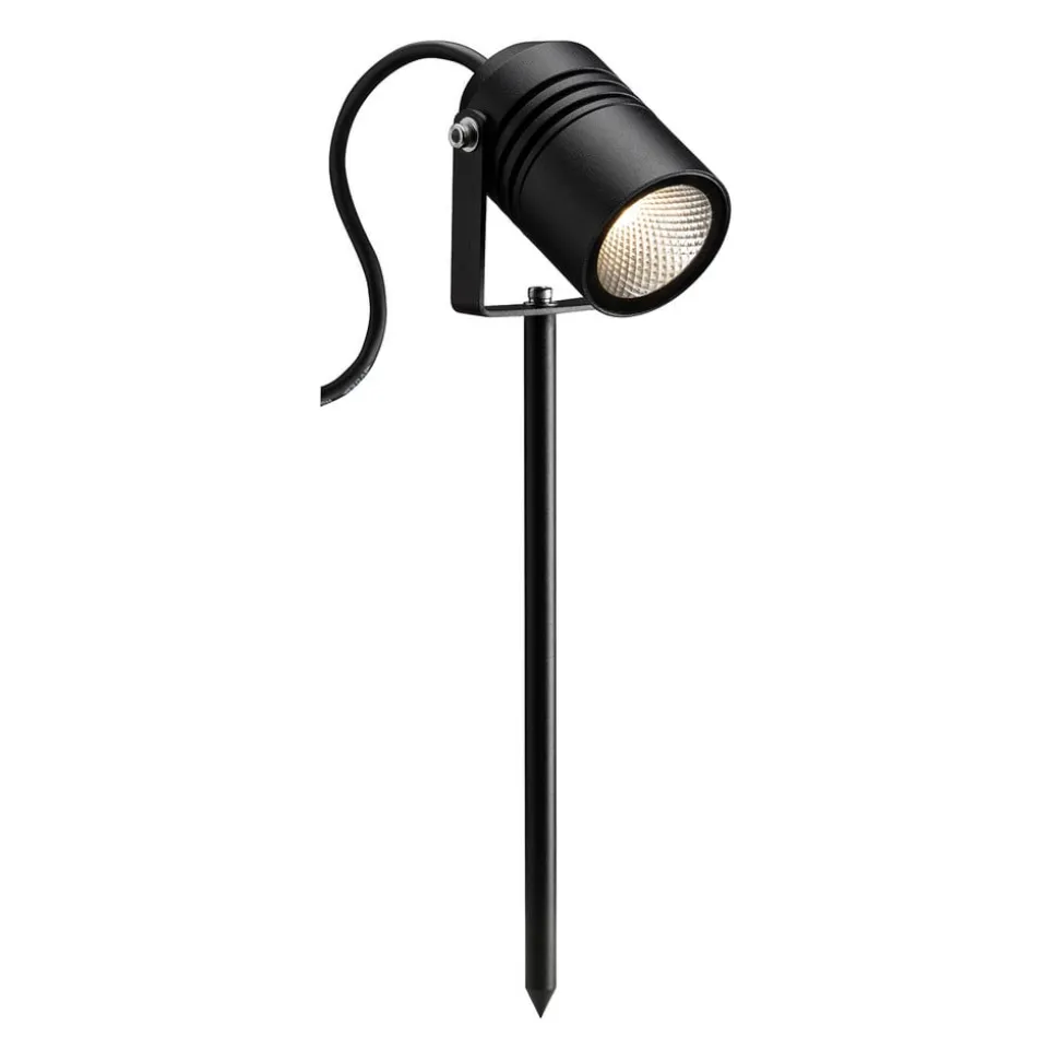 5018 LED-spotmedjordspyd, sort, IP65