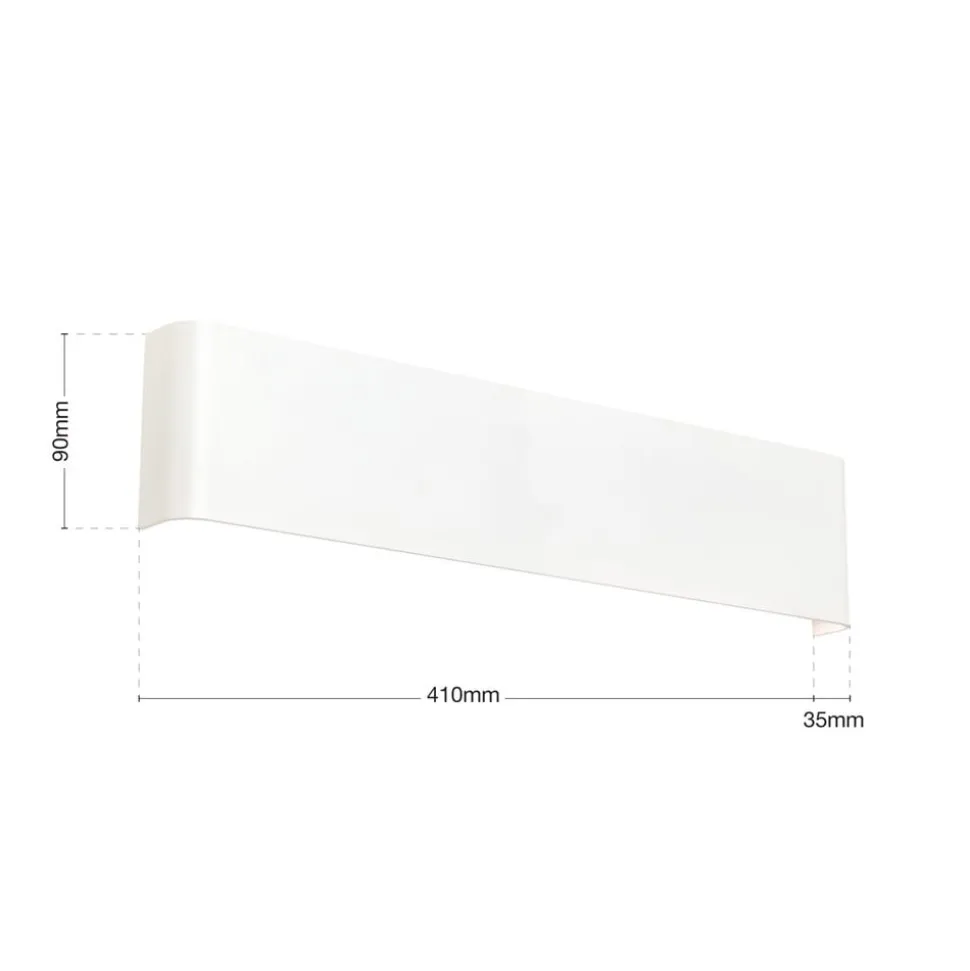 Accent LED-væglampe med up-/downlight, hvid