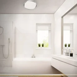 Acorus LED-loftslampe, IP44, stjernedekor, Ø 33 cm