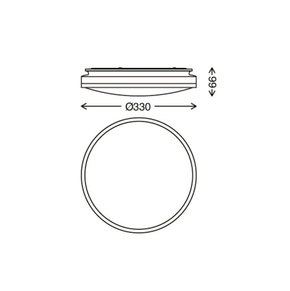 Acorus LED-loftslampe, IP44, stjernedekor, Ø 33 cm