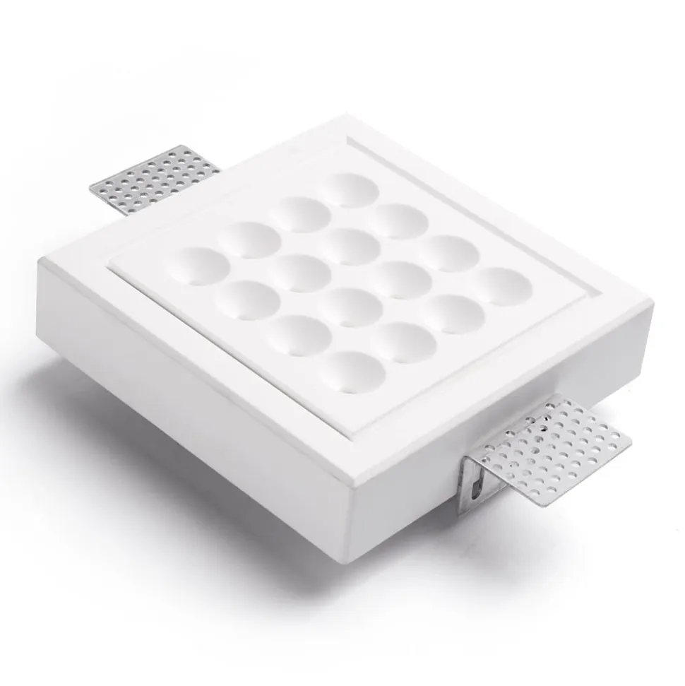 Ade T284 indbygget LED-loftlampe, 13 cm x 13 cm