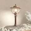 Adessora sokkellampe, messing, glas, højde 48 cm