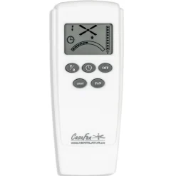 Aeroplan Eco loftventilator, krom, hvid