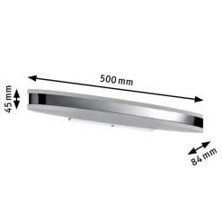 Aflang LED-væglampe Kuma