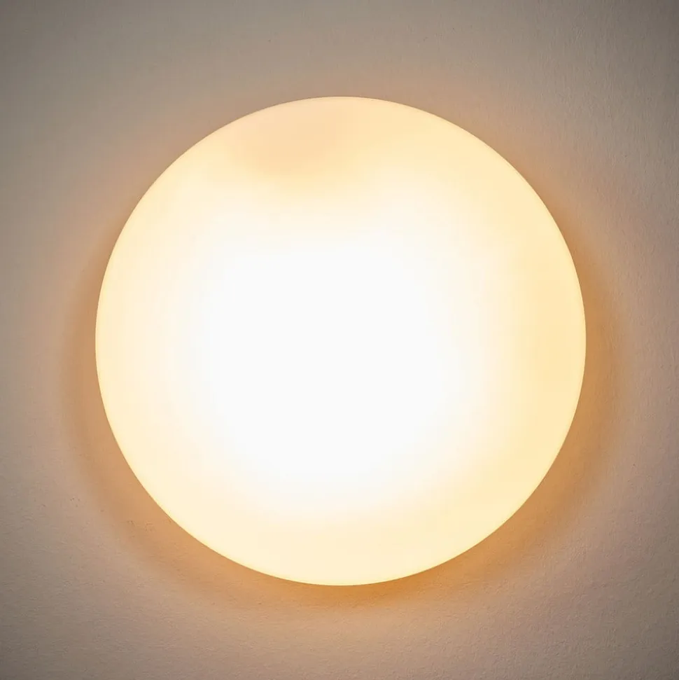 Alba loftlampe af opalt glas, Ø 25 cm