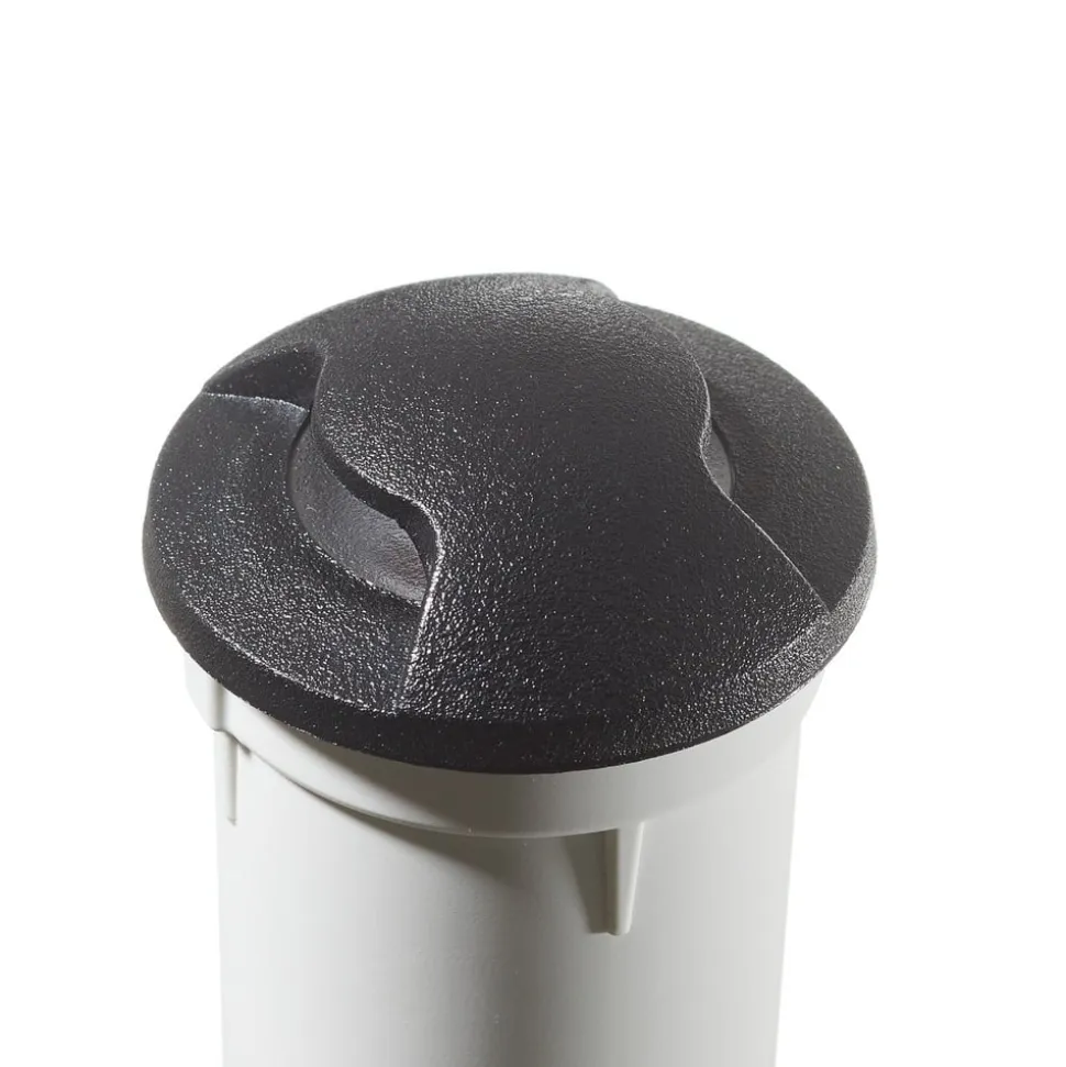 Aldo 2L LED indbygningslampe, sort/klar 3.000 K