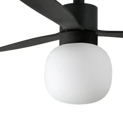 Amelia Ball loftventilator, LED-lampe, sort