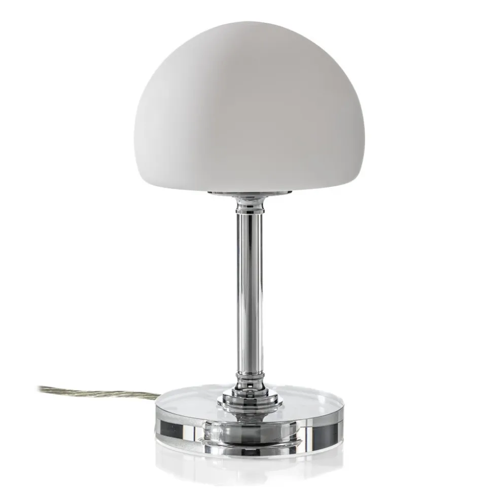 Ancilla LED-bordlampe med dæmper, forkromet