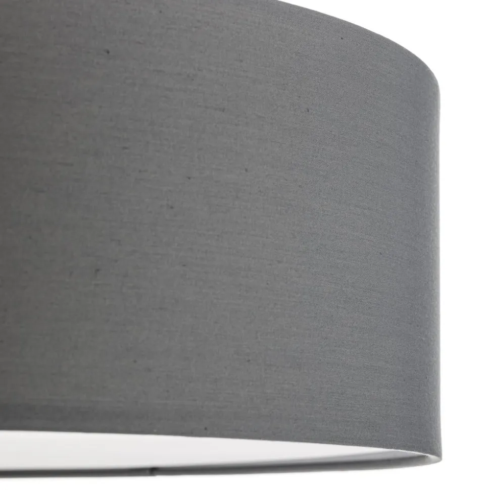 Andria loftslampe i tekstil, 60 cm, lysegrå