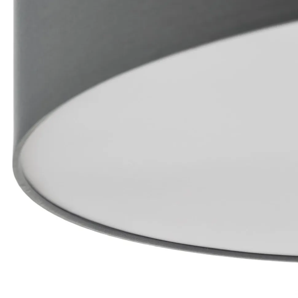 Andria loftslampe i tekstil, 60 cm, lysegrå