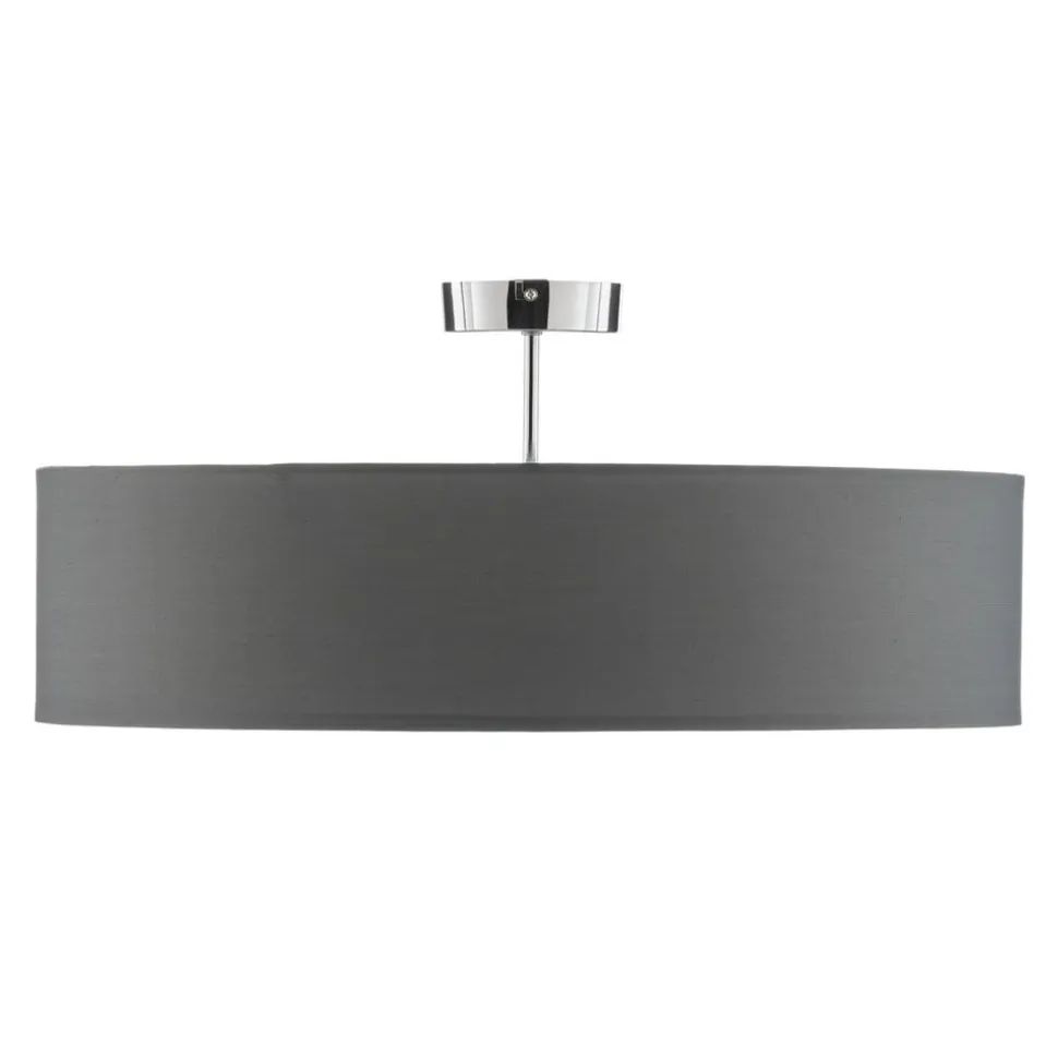 Andria loftslampe i tekstil, 60 cm, lysegrå