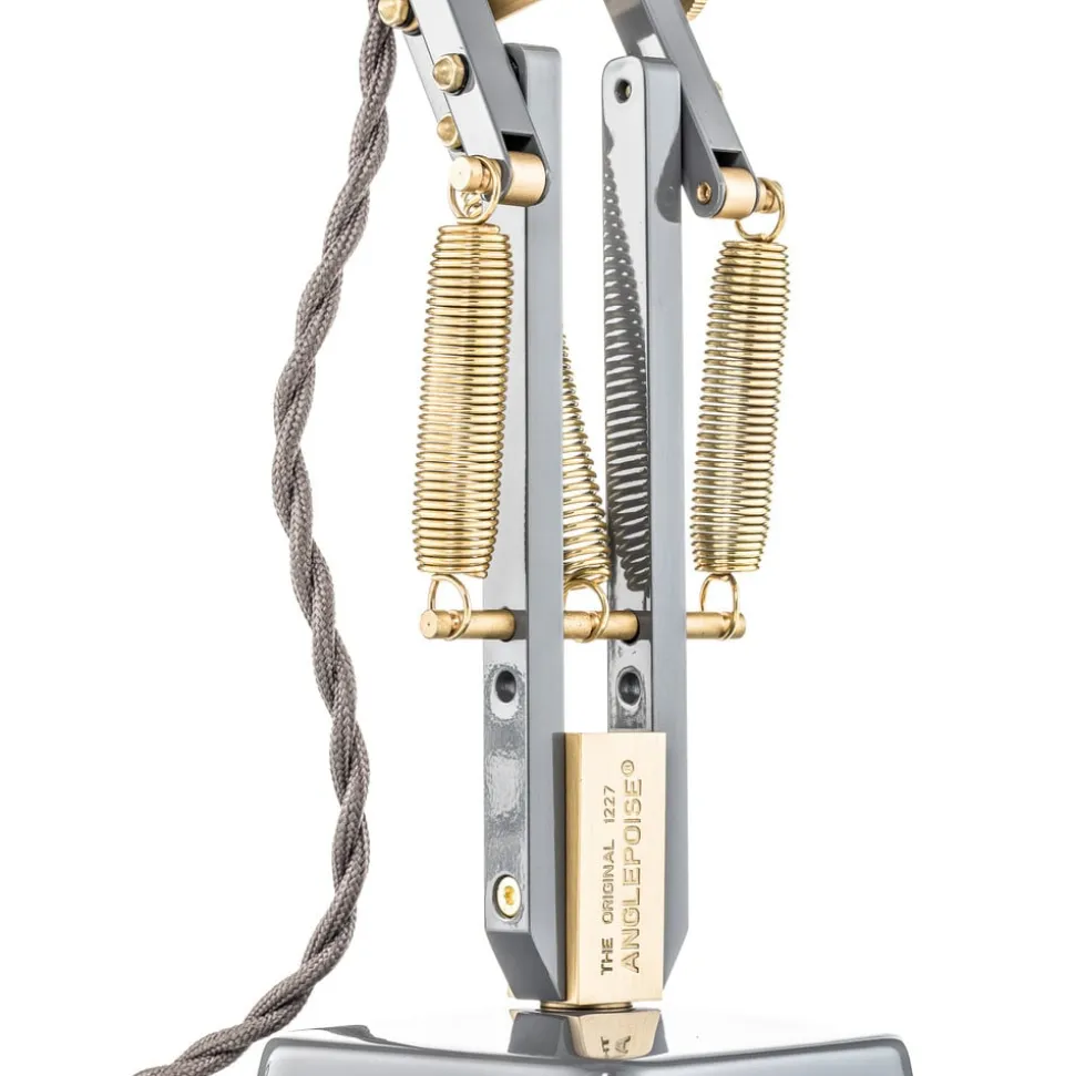 Anglepoise bordlampe Original 1227, grå/messing