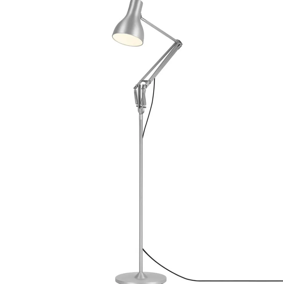 Anglepoise Type 75 gulvlampe sølv