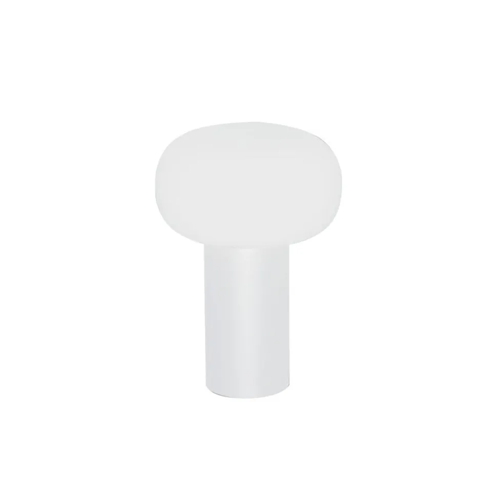 Antibes LED-bordlampe, IP54, batteri, RGBW, hvid