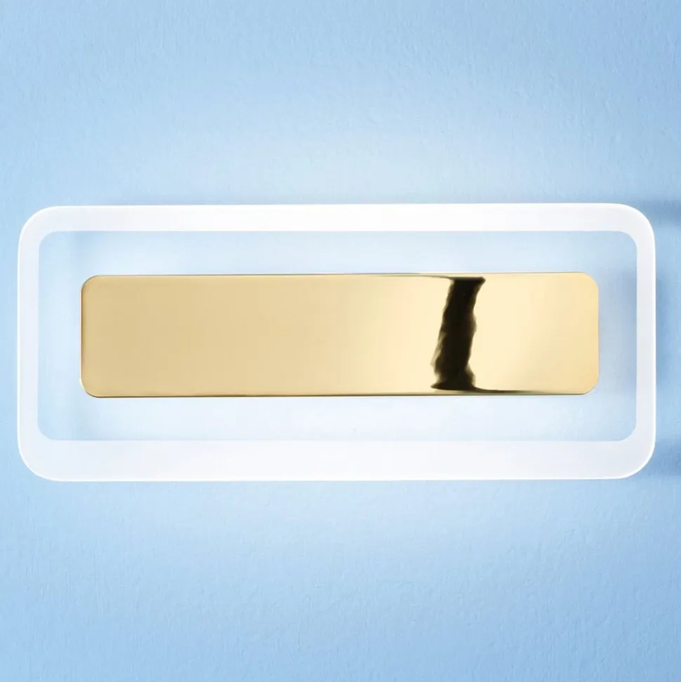Antille LED-væglampe, gylden, 31,4 cm