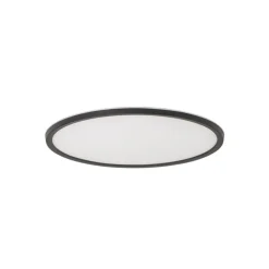 Aqua LED-panel, Ø 40 cm, sort, metal/plast, CCT dæmpbar