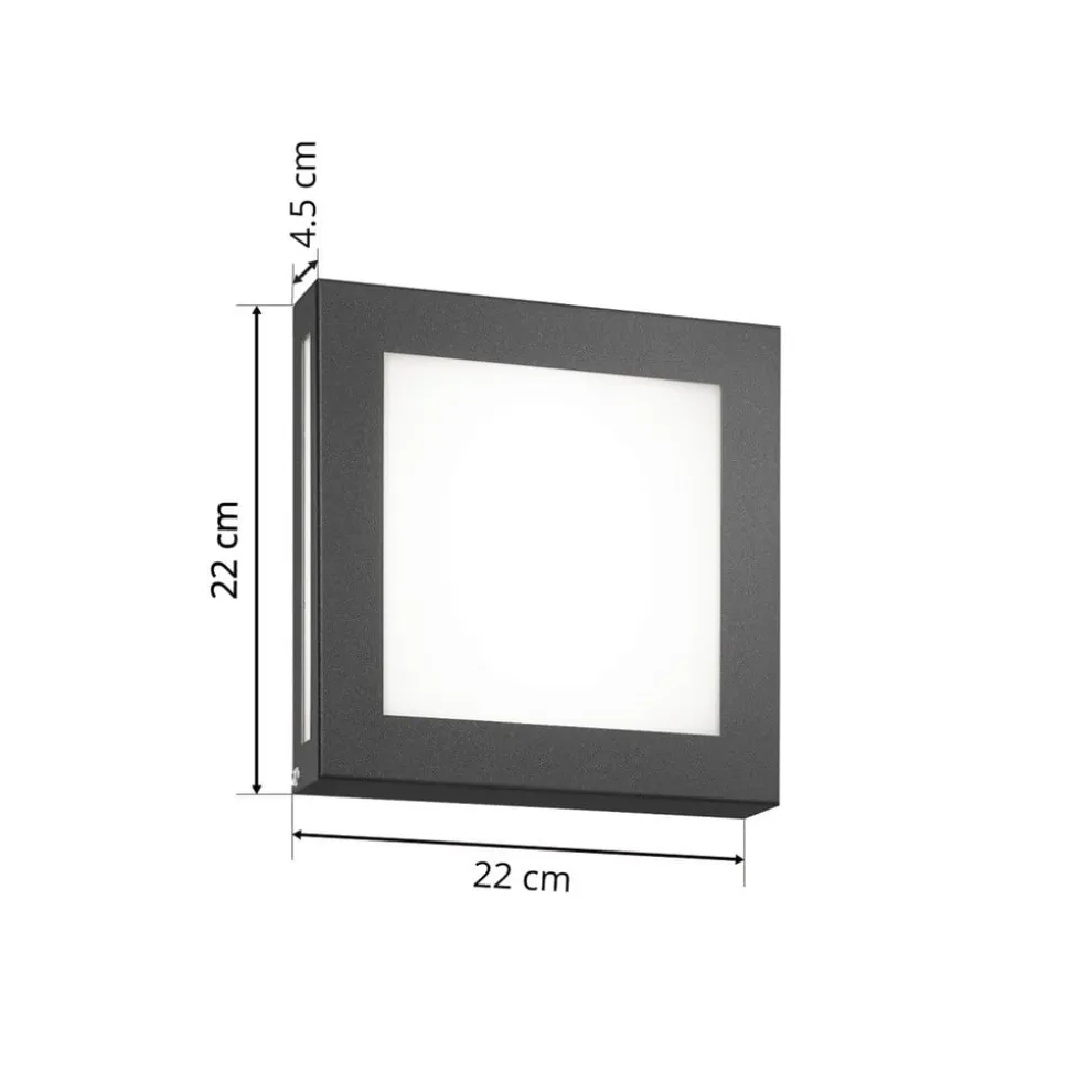 Aqua Legendo Mini LED-ud.lampe, sensor, antracit