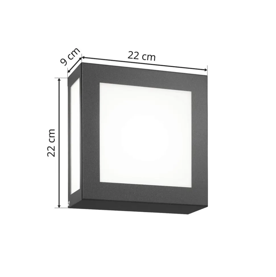Aqua Legendo Mini ud. væglampe, sensor antracit