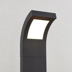 Arcchio Advik LED-vejlampe, 100 cm, antracit, metal, IP65