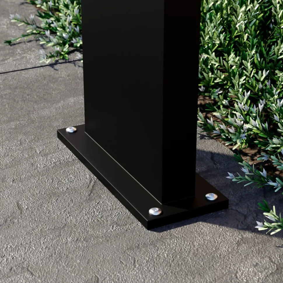 Arcchio Advik LED-vejlampe, 60 cm, antracit, sensor, IP54