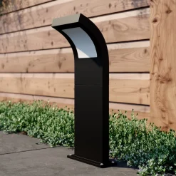 Arcchio Advik LED-vejlampe, IP65, 60 cm, antracit, metal