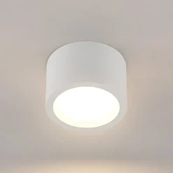 Arcchio downlight Nieva, GX53, hvid, rund, Ø 10cm, metal