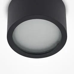 Arcchio downlight Nieva, GX53, sort, rund, Ø 10cm, metal