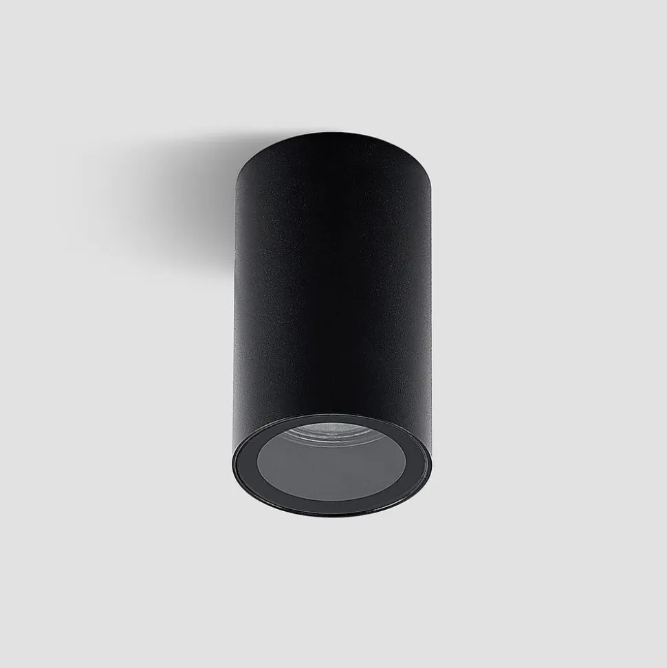 Arcchio downlight Olivir, sort, metal, Ø 6cm, GU10, IP44