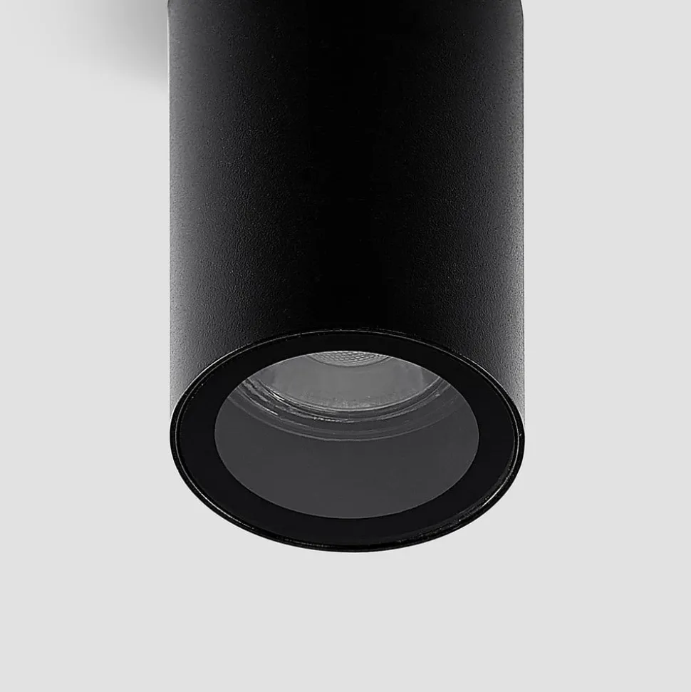 Arcchio downlight Olivir, sort, metal, Ø 6cm, GU10, IP44