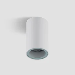 Arcchio downlight Olivir, hvid, metal, Ø 6cm, GU10, IP44