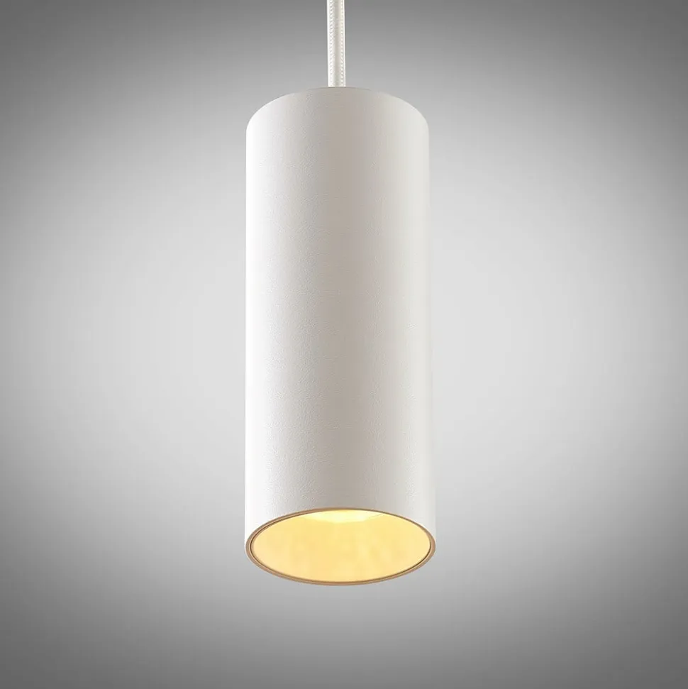 Arcchio Ejona pendellampe, højde 15 cm, hvid, aluminium