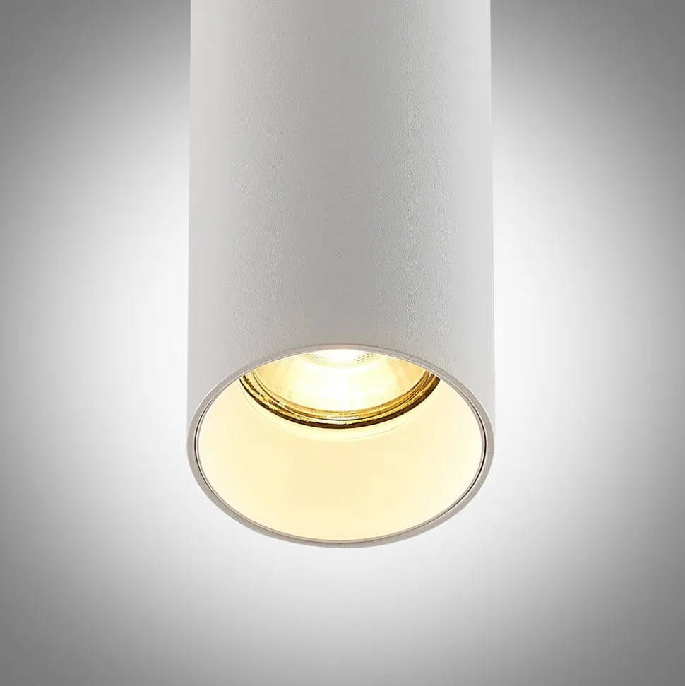 Arcchio Ejona pendellampe, højde 15 cm, hvid, aluminium
