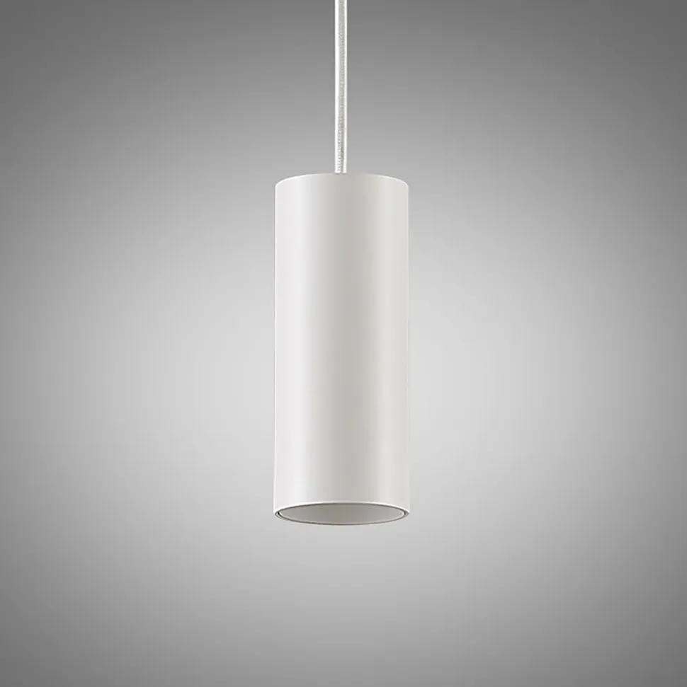 Arcchio Ejona pendellampe, højde 15 cm, hvid, aluminium