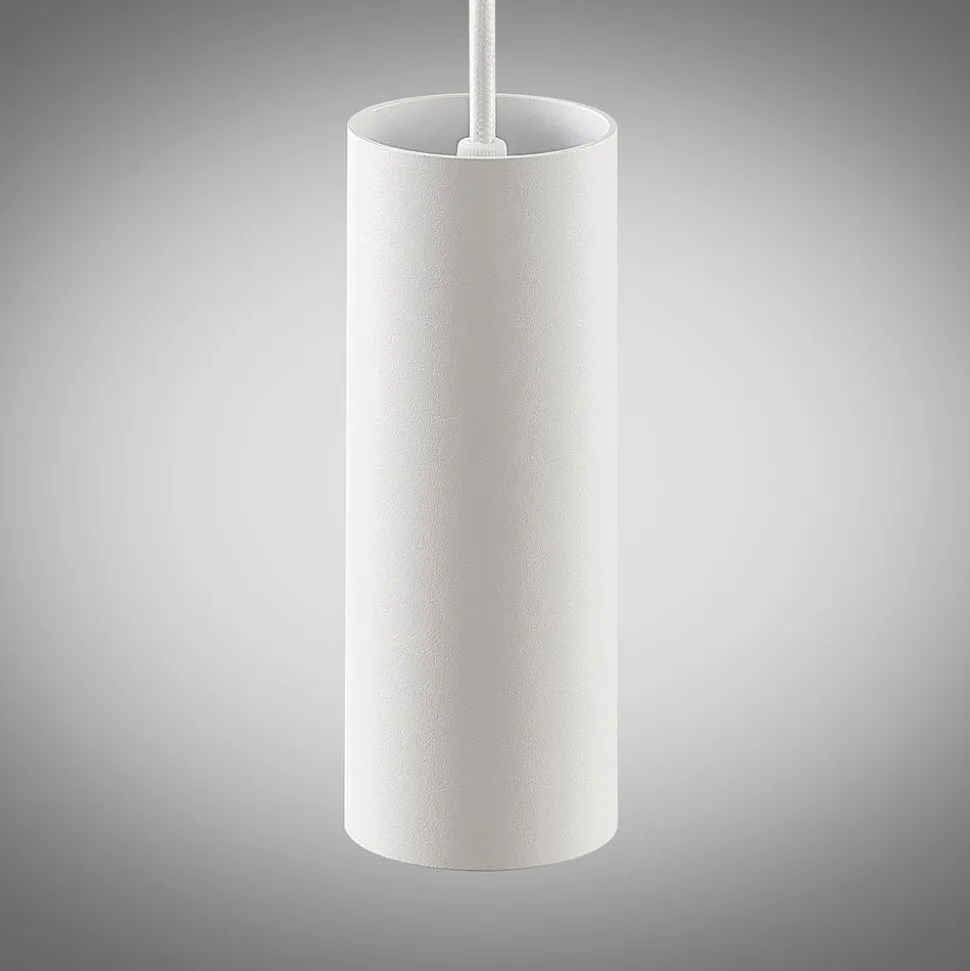 Arcchio Ejona pendellampe, højde 15 cm, hvid, aluminium