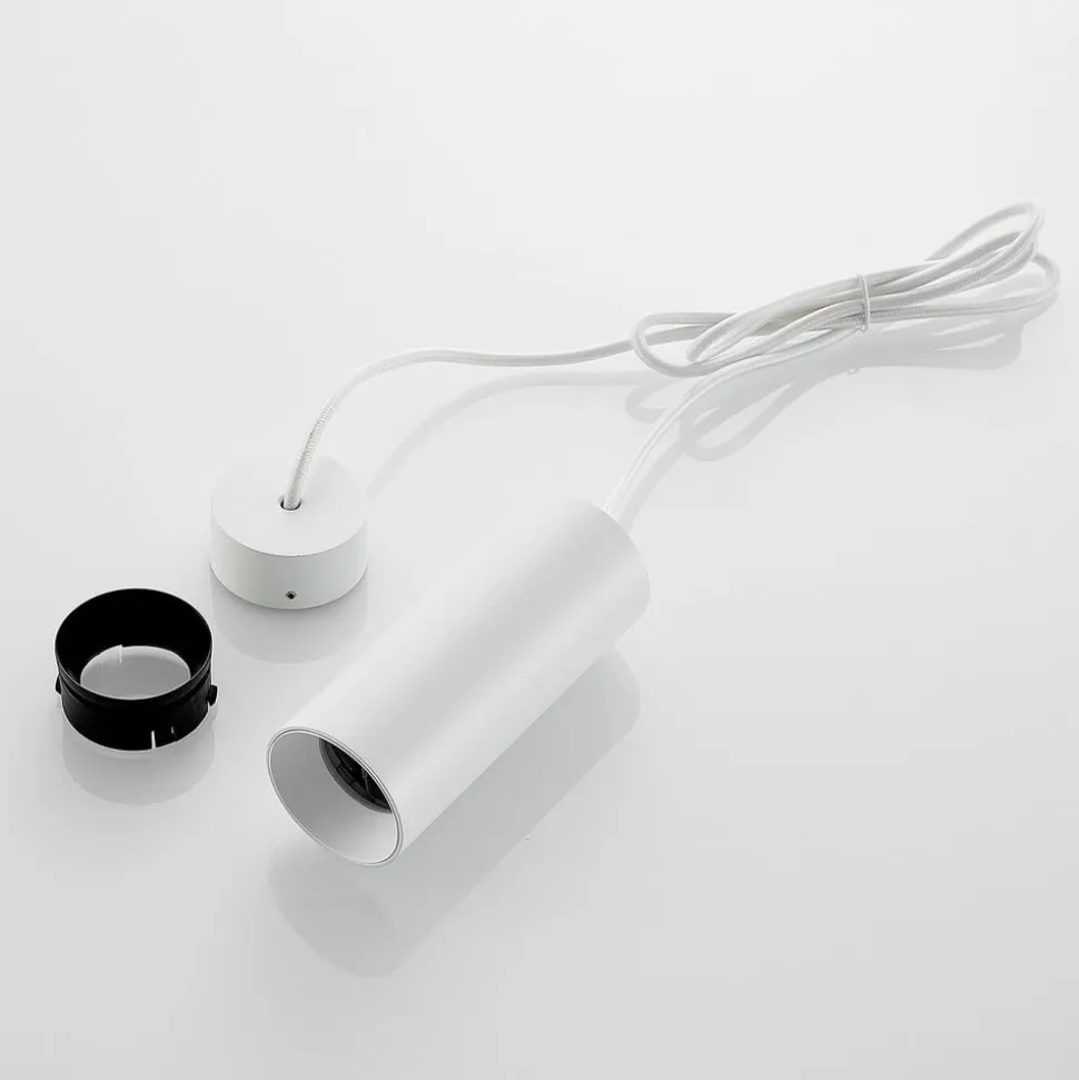 Arcchio Ejona pendellampe, højde 15 cm, hvid, aluminium