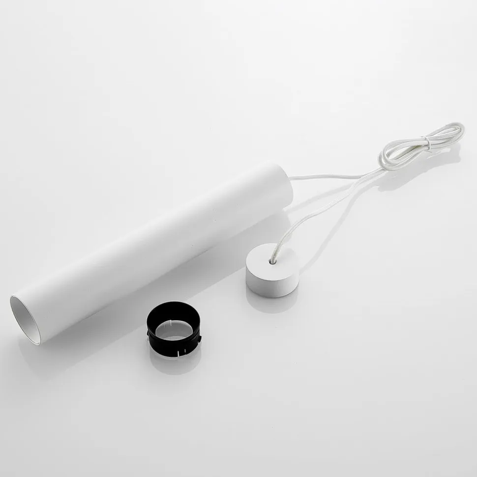 Arcchio Ejona pendellampe, højde 35 cm, hvid, aluminium