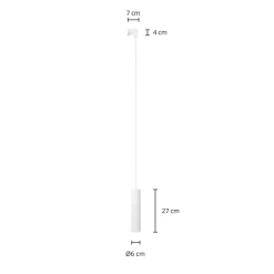Arcchio Ejona track pendel hvid GU10 6/27cm
