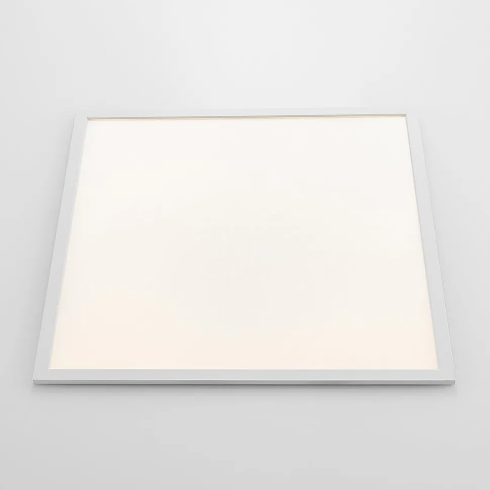 Arcchio forsænket panel Vinas, 62 cm, hvid, aluminium, CCT