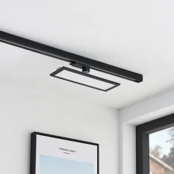 Arcchio Hairis LED-panel, 30 cm, sort, 4000 K