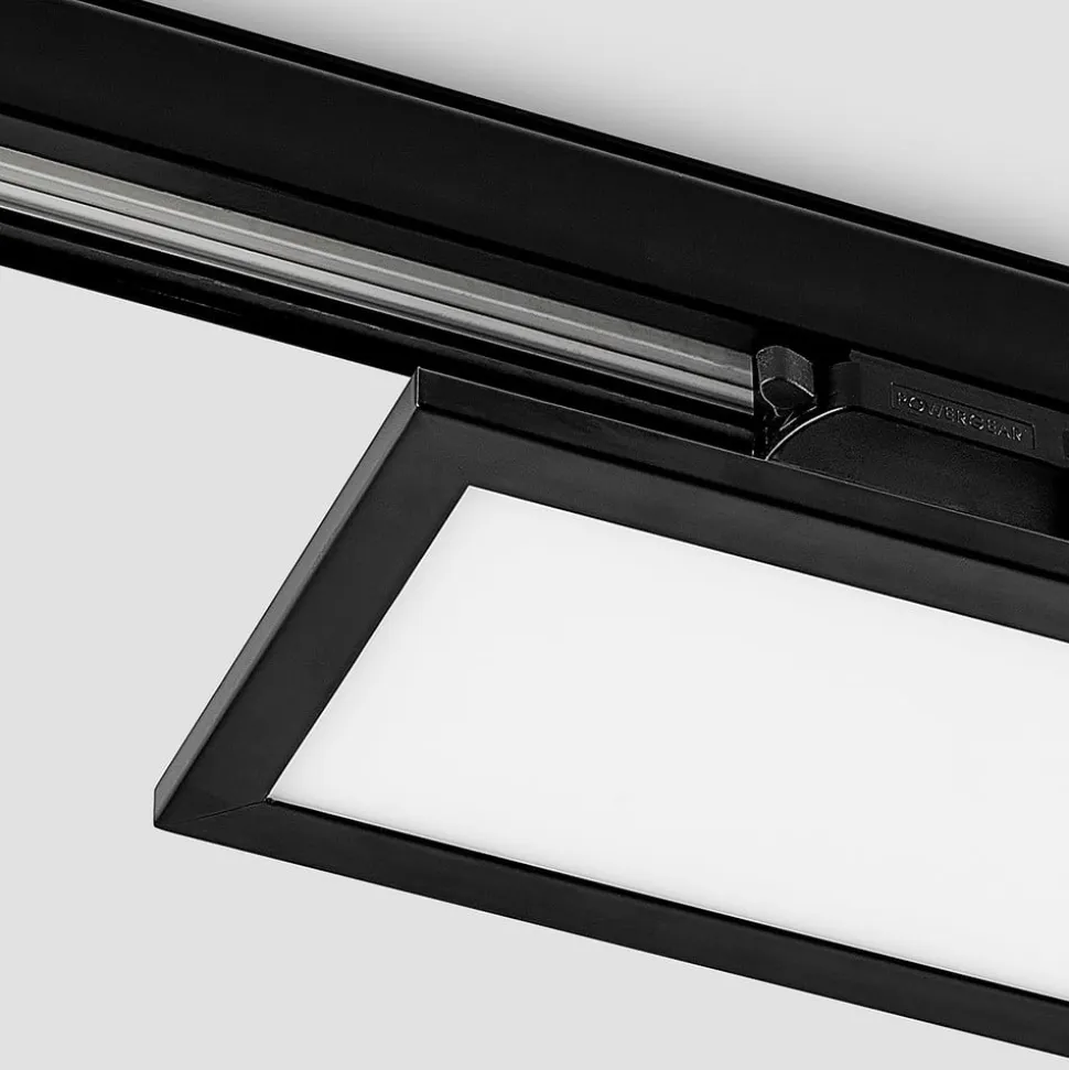 Arcchio Hairis LED-panel, 30 cm, sort, 4000 K