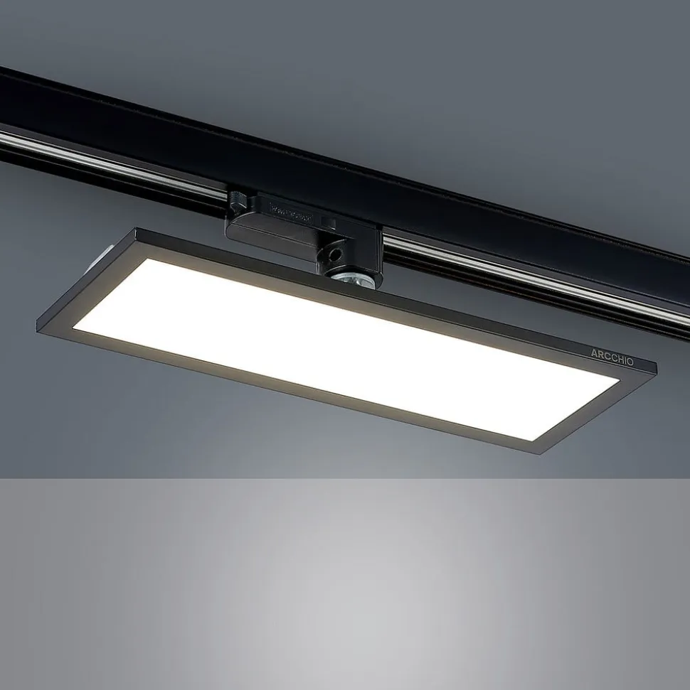 Arcchio Hairis LED-panel, 30 cm, sort, 4000 K