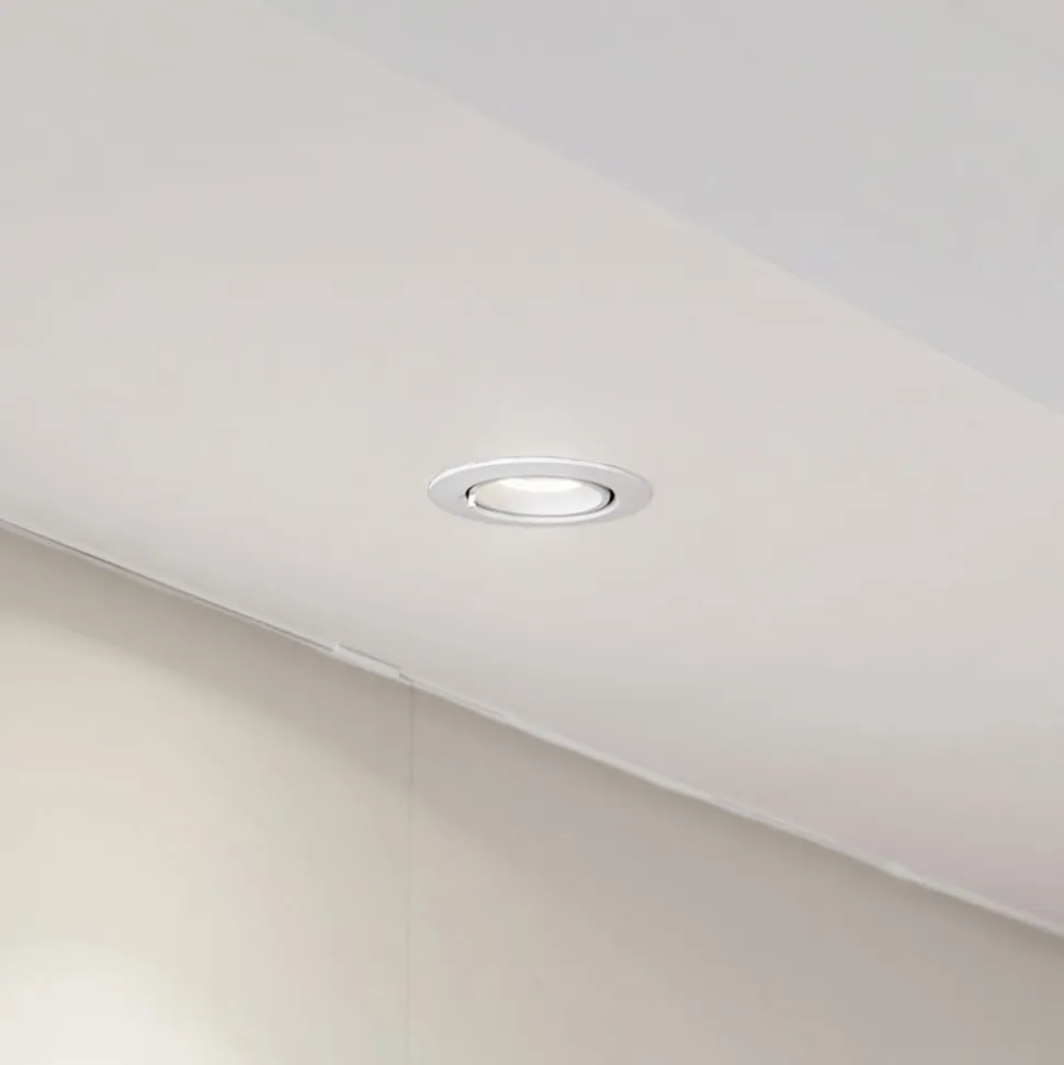 Arcchio Harcos LED-downlight, hvid, Ø 8 cm, 4.000K