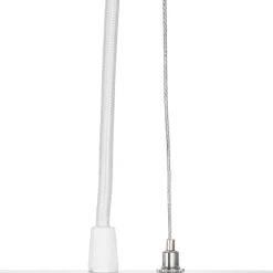 Arcchio hængelampe Brinja, hvid, 120 cm lang, 4 lyskilder, GU10