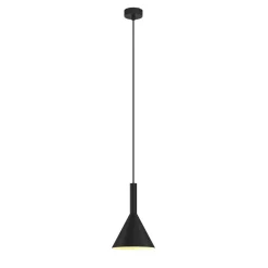 Arcchio hængelampe Tadej, sort-hvid, Ø 19 cm, metal, E27