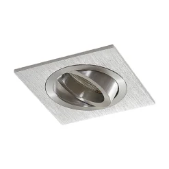 Arcchio indbygget loftspot Sophia, aluminium, kantet