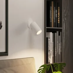 Arcchio indbygningsspot Davin, hvid, cylinder, sæt med 2 stk