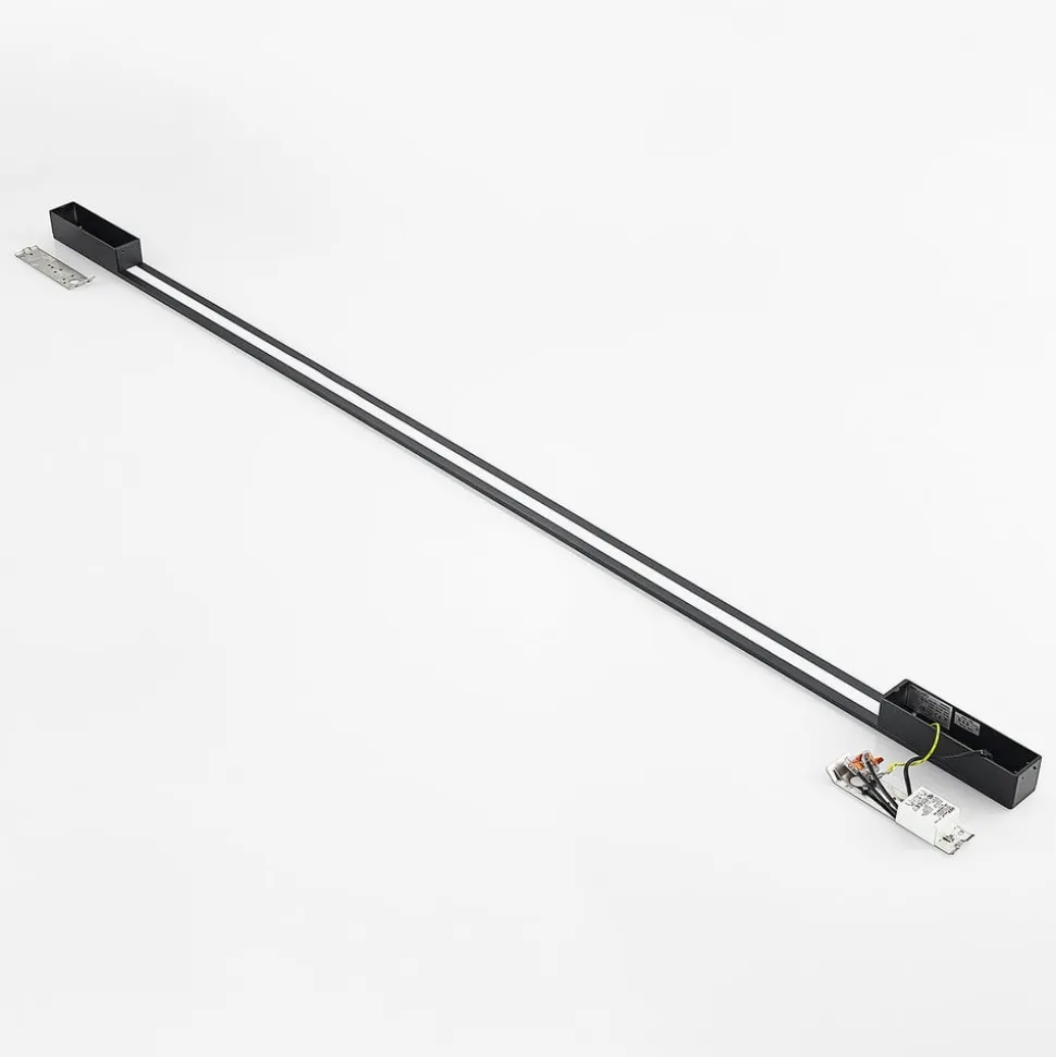 Arcchio Ivano LED-væglampe, 170 cm, sort