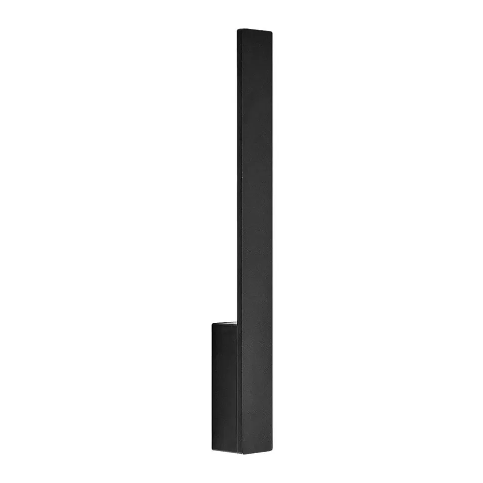 Arcchio Ivano LED-væglampe, 42,5 cm, sort, metal